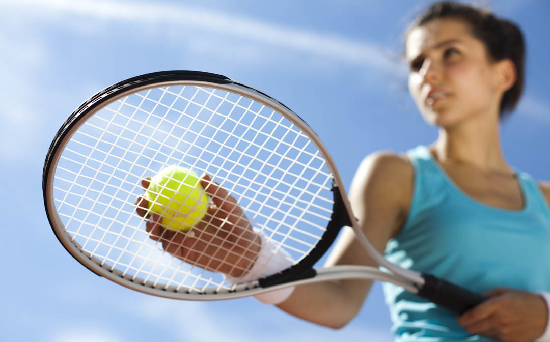 Girl Playing Tennis