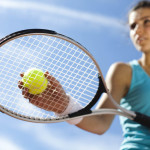 Girl Playing Tennis